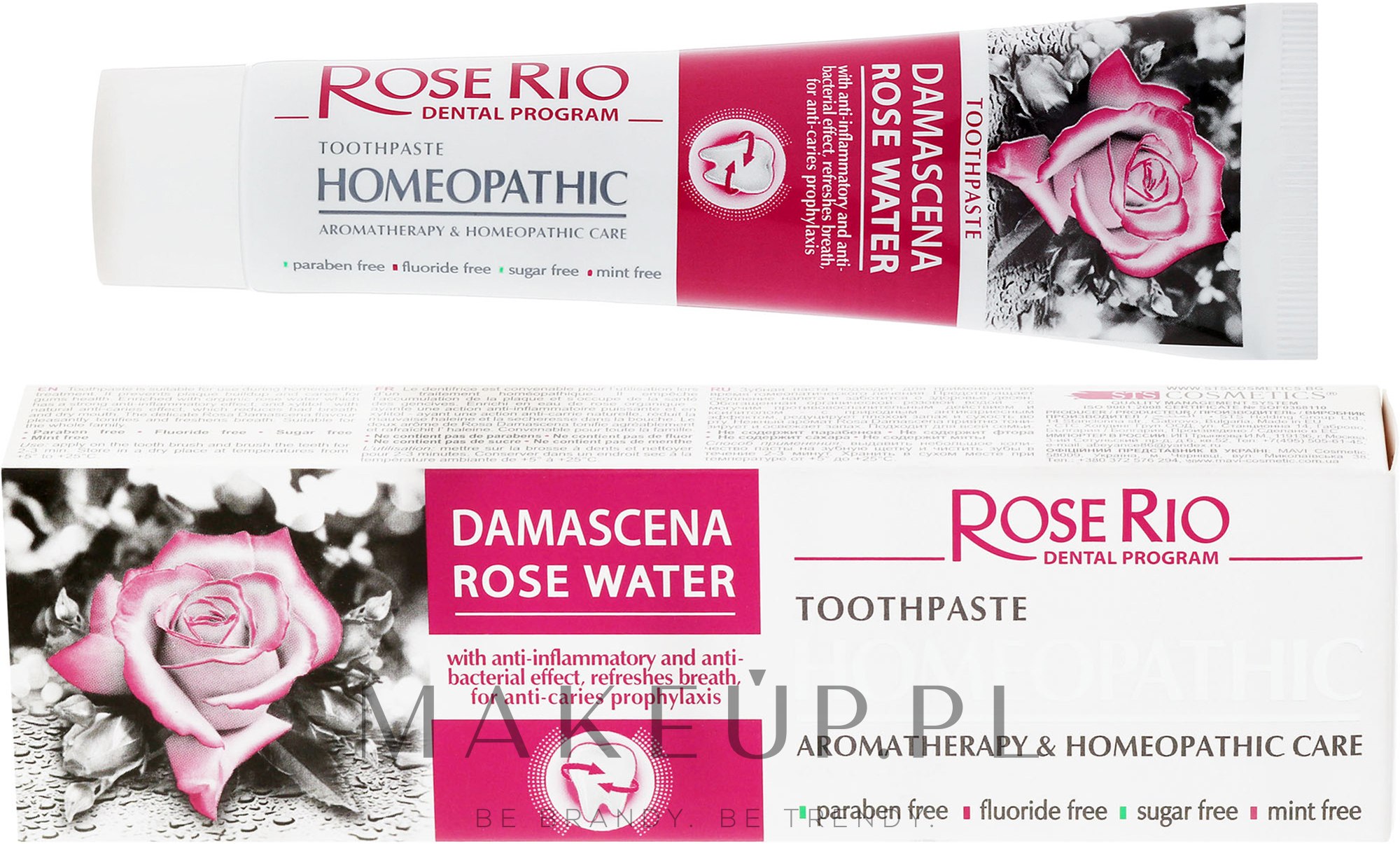 Homeopatyczna pasta do zębów - Rose Rio Homeopatic Toothpast — Zdjęcie 65 ml