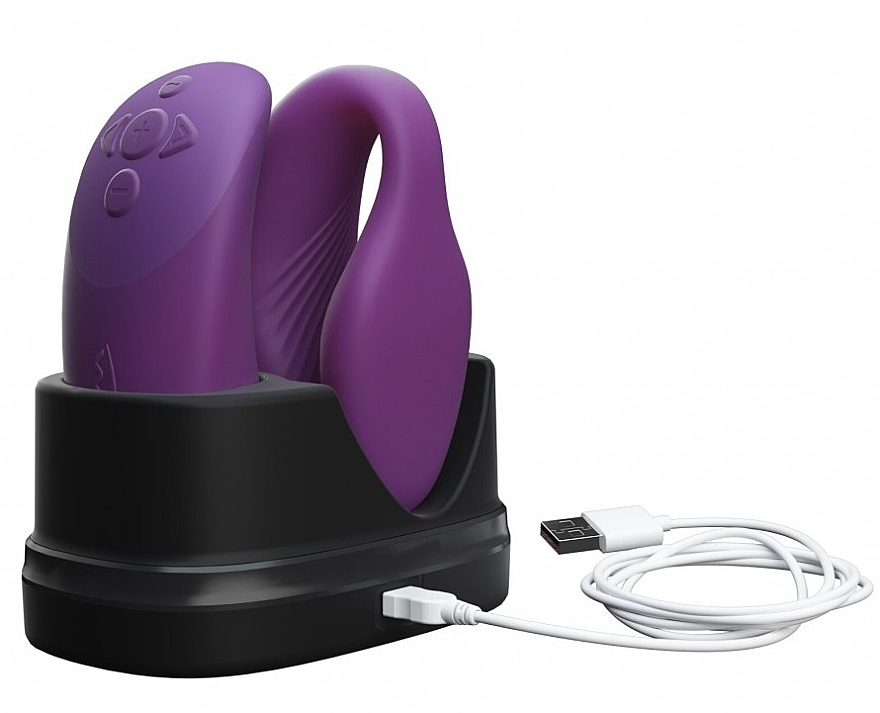 Wibrator dla par z pilotem, fioletowy - We-Vibe Chorus Cosmic Purple — Zdjęcie N2