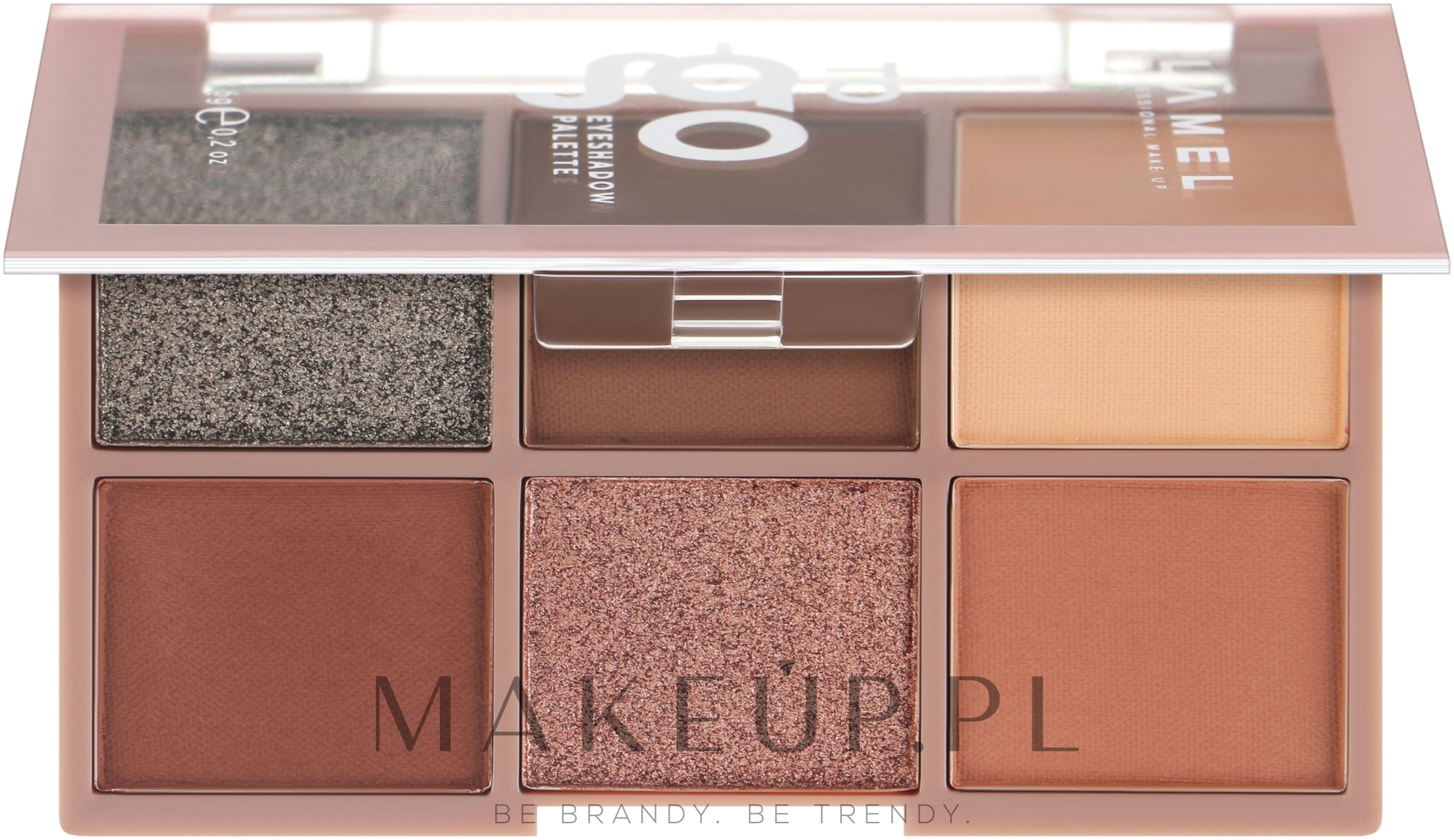 Paleta cieni do powiek - LAMEL Make Up To Go Eyeshadow Palette — Zdjęcie 402