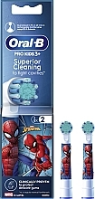 Wymienna końcówka do szczoteczki do zębów dla dzieci, Spiderman, 2 szt. - Oral-B Pro Kids 3+  — Zdjęcie N2