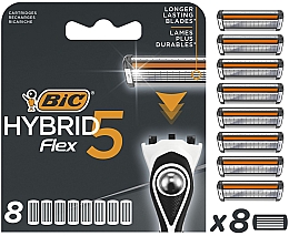 Wymienne ostrza do golenia Flex 5 Hybrid, 8 szt. - Bic — Zdjęcie N2