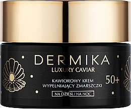 Kup Krem wypełniający zmarszczki do twarzy na dzień i na noc - Dermika Luxury Caviar Cream Filling Wrinkles 50+