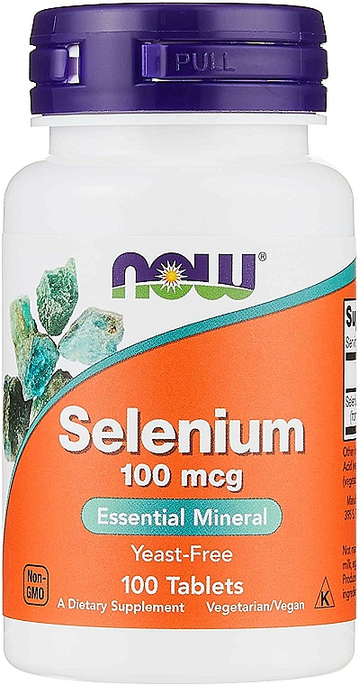 Selen w tabletkach - Now Foods Selenium — Zdjęcie N1