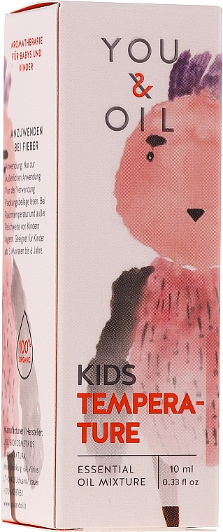 Mieszanka olejków eterycznych dla dzieci - You & Oil KI Kids-Temperature Essential Oil Mixture — Zdjęcie N1