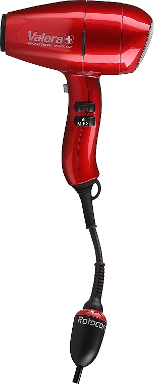 Suszarka do włosów, czerwona - Valera Swiss Nano 9400 Ionic Rotocord — Zdjęcie N1