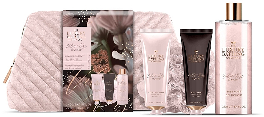 PRZECENA! Zestaw, 5 produktów - Grace Cole The Luxury Bathing Velvet Rose & Peony Set * — Zdjęcie N1