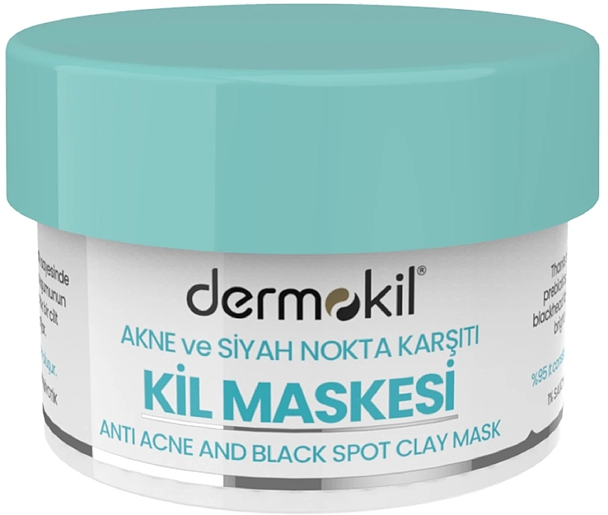 Maseczka z glinki na twarz przeciw trądzikowi i przebarwieniom - Dermokil Anti-Acne And Black Spot Clay Mask — Zdjęcie N1