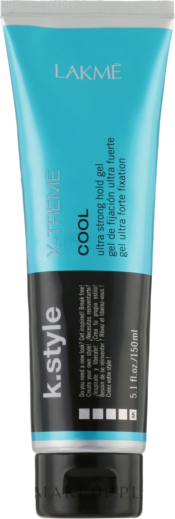 Ultramocny żel do włosów - Lakme K.style Cool X-Treme — Zdjęcie 150 ml