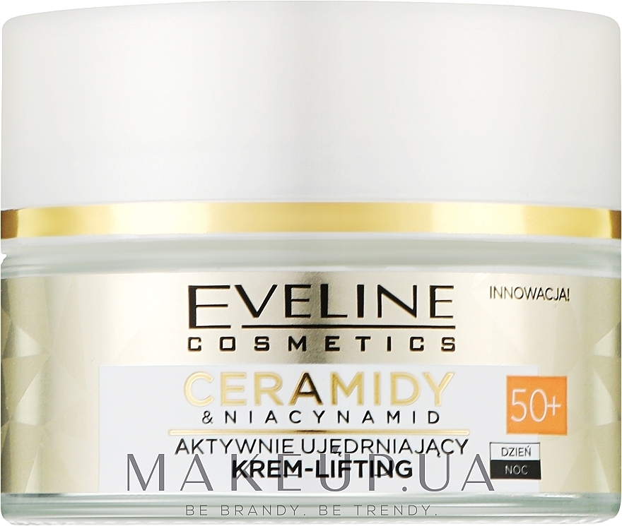 Aktywnie ujędrniający krem-lifting 50+ - Eveline Cosmetics Ceramidy & Niacynamid — Zdjęcie N1