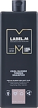 Szampon tonizujący do włosów - Label.m Cool Blonde Toning Shampoo — Zdjęcie N1