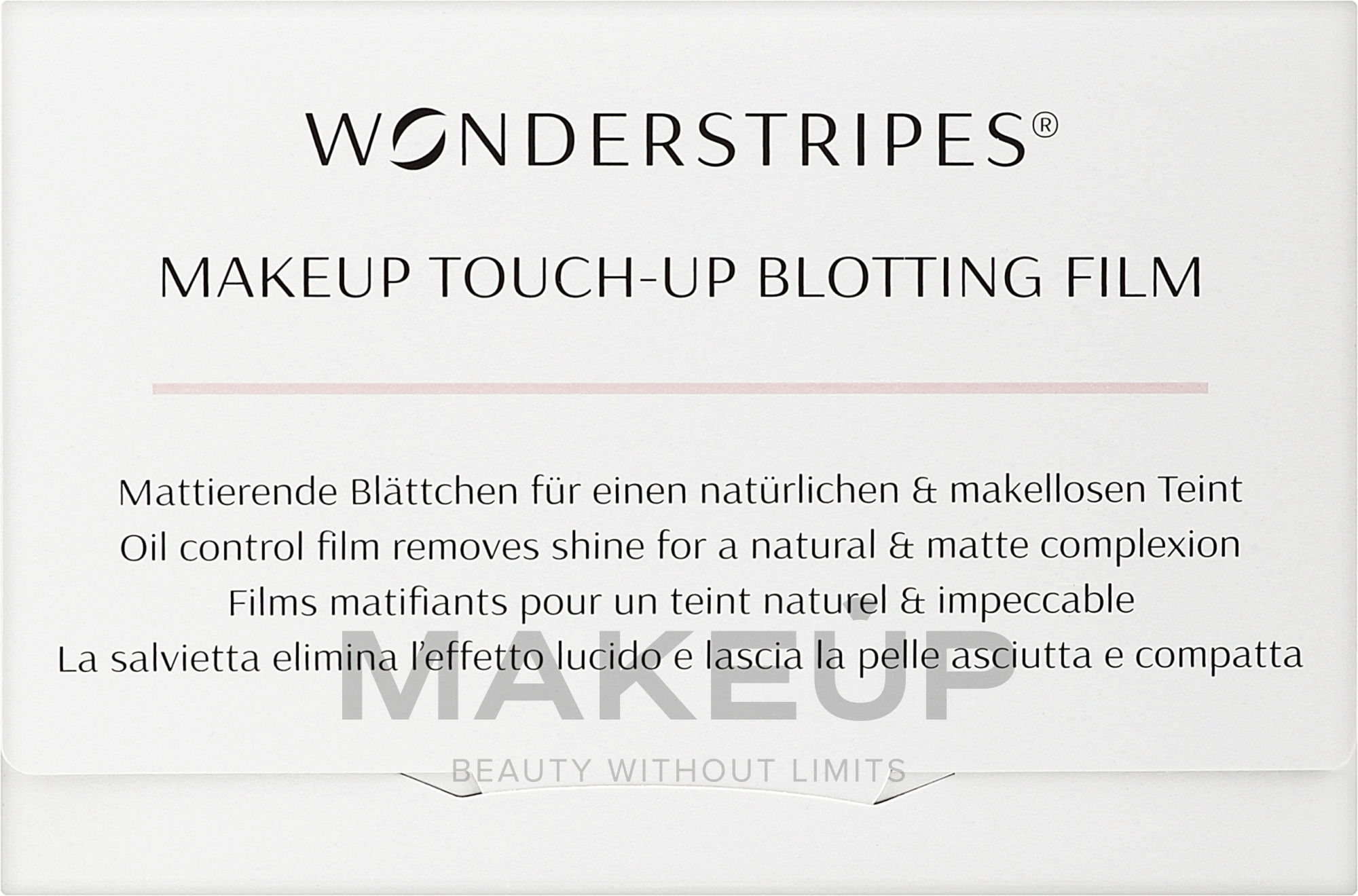 Matujące chusteczki do twarzy - Wonderstripes Touch-up Blotting Film — Zdjęcie 30 szt.