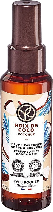 Mgiełka do włosów i ciała Kokos - Yves Rocher Coconut Perfumed Mist Hair & Body Mist — Zdjęcie N1