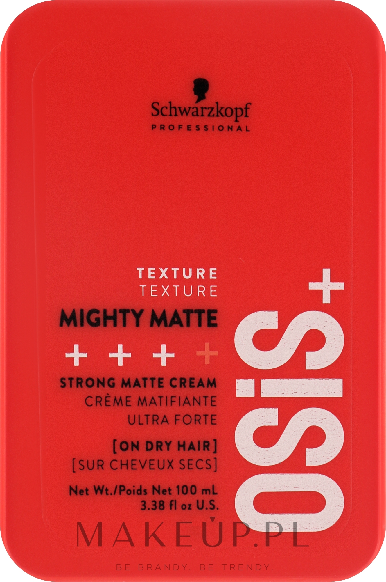 Matujący krem do włosów - Schwarzkopf Professional Osis+ Mighty Matte Strong Matte Cream — Zdjęcie 100 ml