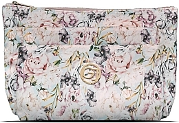 Kup Kosmetyczka - Gillian Jones 3-room Cosmetic Bag Rose Flowerprint