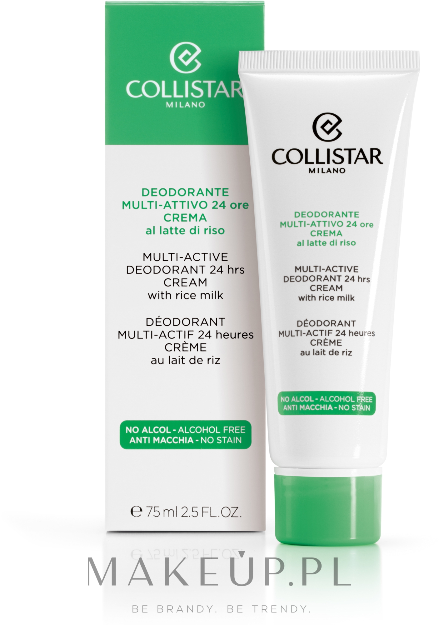Multiaktywny dezodorant w kremie do wszystkich rodzajów skóry - Collistar Multi-Active Deodorant 24 Hours Cream — Zdjęcie 75 ml