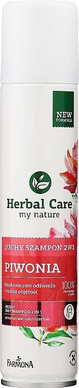 Suchy szampon 2 w 1 Piwonia - Farmona Herbal Care