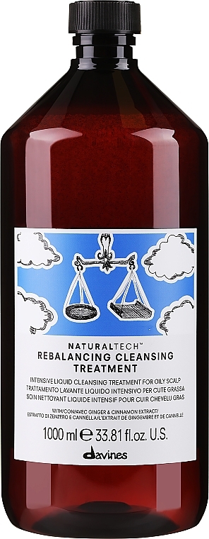 Oczyszczający płyn do włosów i skóry głowy - Davines NT Rebalancing Cleansing Treatment — Zdjęcie N2