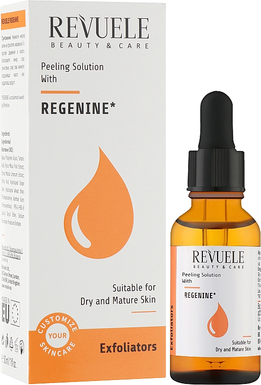 Przeciwstarzeniowe serum do twarzy - Revuele Peeling Solution Regenine — Zdjęcie N2