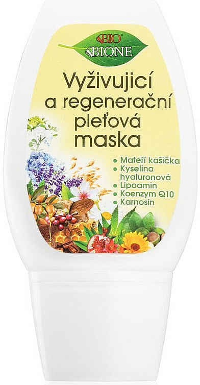 Odżywczo-regenerująca maseczka do twarzy - Bione Cosmetics Nourishing & Regenerating Bio Skin Mask — Zdjęcie N1