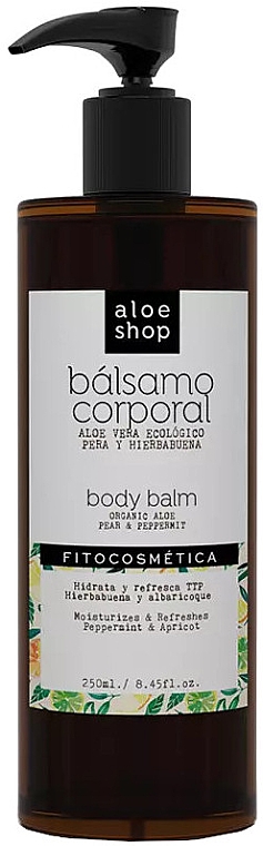 Organiczny balsam do ciała z aloesem, gruszką i miętą pieprzową - Aloe Shop Organic Aloe Pear & Pepermint Body Balm — Zdjęcie N1