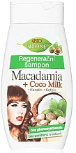 Regenerujący szampon do włosów - Bione Cosmetics Macadamia + Coco Milk Shampoo — Zdjęcie N1