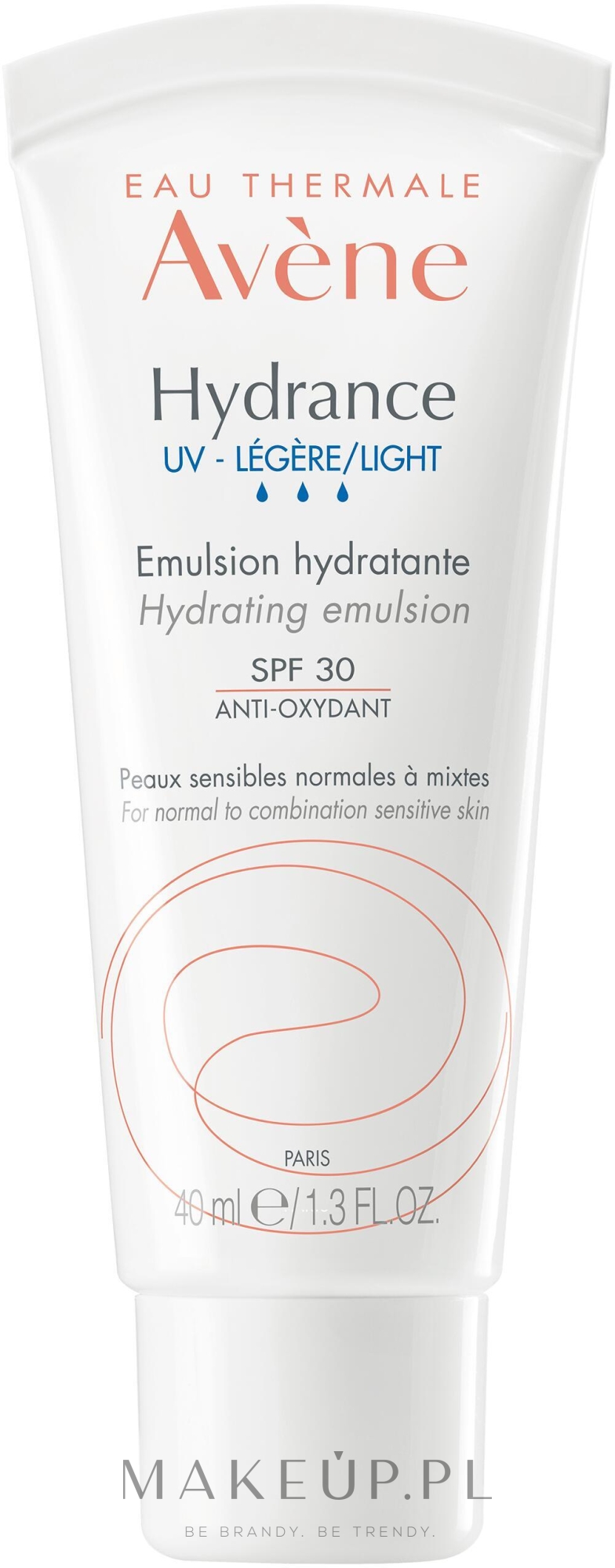 Lekka nawilżająca emulsja do twarzy SPF 30 - Avène Eau Thermale Hydrance Light Hydrating Emulsion — Zdjęcie 40 ml
