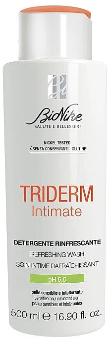 Żel do higieny intymnej - BioNike Triderm Intimate Refreshing Cleanser Ph 5.5 — Zdjęcie N1
