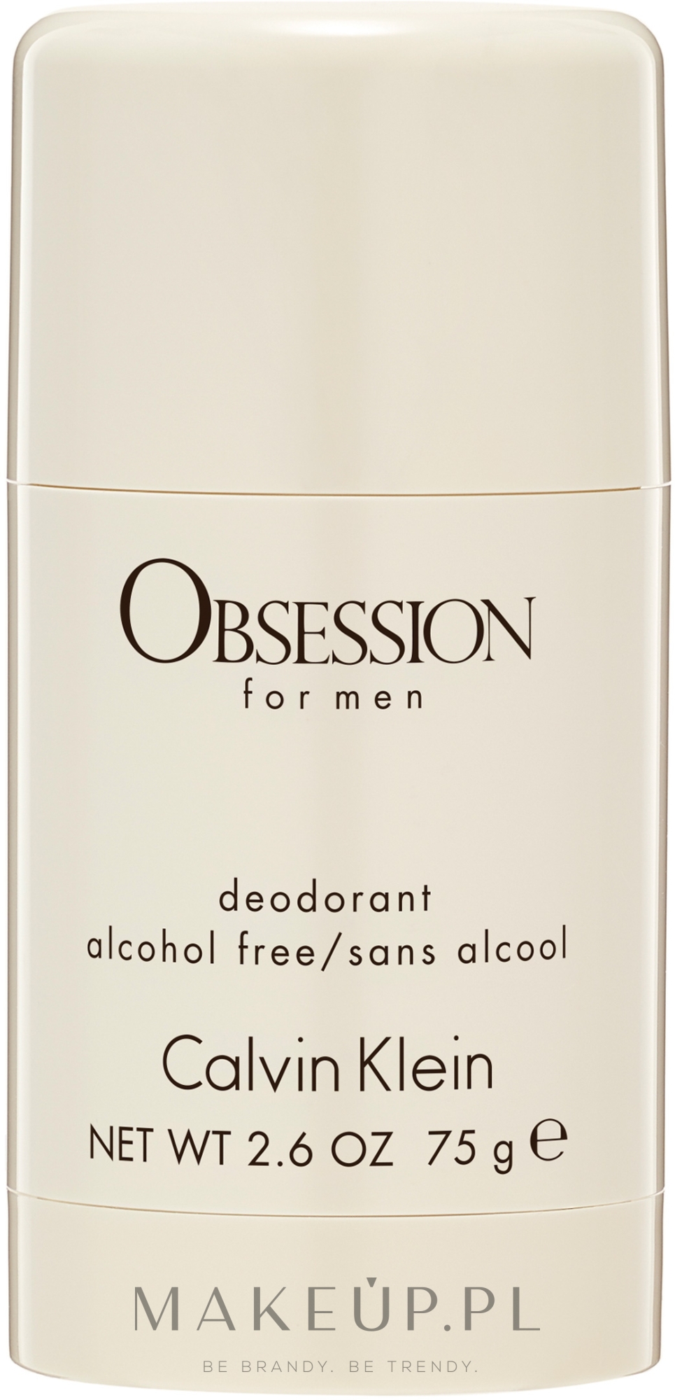 Dezodorant w sztyfcie dla mężczyzn - Calvin Klein Obsession For Men — фото 75 g