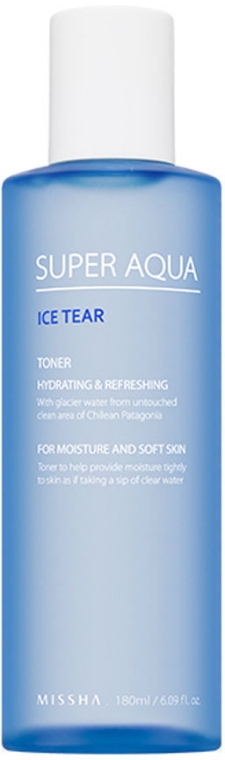 Nawilżający tonik do twarzy z wodą z lodowca - Missha Super Aqua Ice Tear Toner — Zdjęcie N1