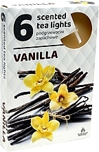 Podgrzewacze zapachowe tealight Vanilla, 6 szt - Admit Scented Tea Light Vanilla — Zdjęcie N1