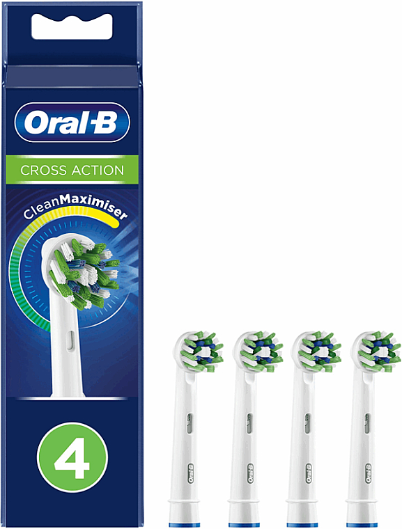 Wymienne końcówki do elektrycznej szczoteczki do zębów, 4 szt. - Oral-B Cross Action Power Toothbrush Refill Heads — Zdjęcie N3