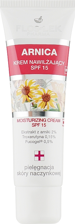 Nawilżający krem arnikowy do twarzy SPF 15 - Floslek Moisturizing Arnica Cream — Zdjęcie N2