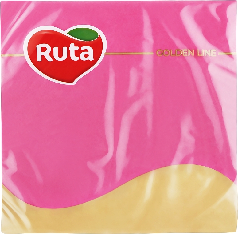 Serwetki, 3 warstwy, 33x33 cm, różowe, 20 szt. - Ruta — Zdjęcie N1