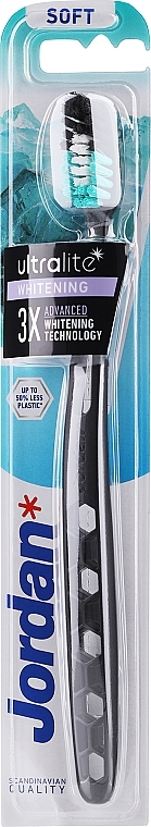Szczoteczka do zębów, miękka, czarna - Jordan Ultralite Whitening Soft Toothbrush — Zdjęcie N1