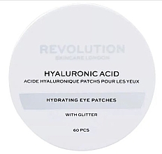 Kup Brokatowe płatki hydrożelowe - Revolution Skincare Hyaluronic Acid Hydrating Eye Patches With Glitter