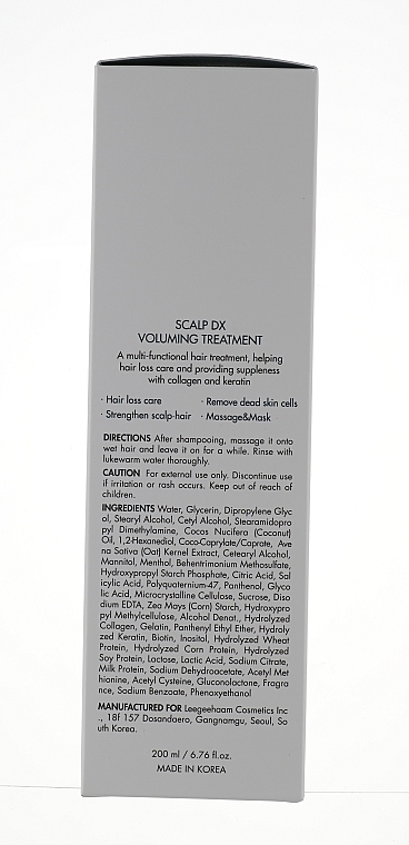 Maska pielęgnacyjna dla wzmocnienia i nadania objętości włosom - Dr. Ceuracle Scalp DX Voluming Treatment — Zdjęcie N3