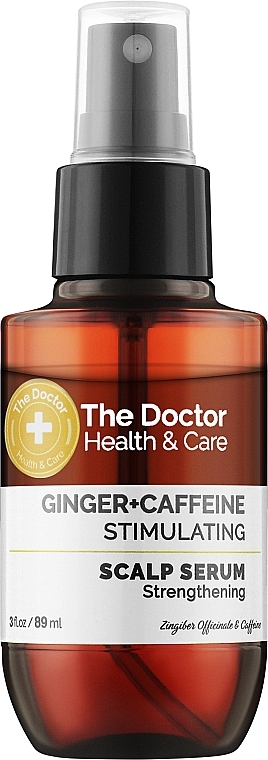 Pobudzające serum do skóry głowy - The Doctor Health & Care Ginger + Caffeine Stimulating Scalp Serum — Zdjęcie N1