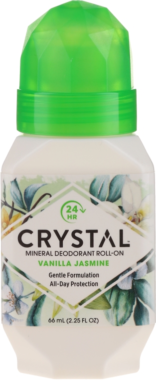 Dezodorant w kulce o zapachu wanilii i jaśminu - Crystal Essence Deodorant Roll-On Vanila Jasmine — Zdjęcie N1