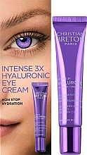 Krem pod oczy z kwasem hialuronowym - Christian Breton Eye Priority Intense 3x Hyaluronic Eye Cream — Zdjęcie N2