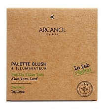 Paleta różu i rozświetlaczy - Arcancil Paris Le Lab Vegetal Blush & Illuminateur Palette — Zdjęcie N2