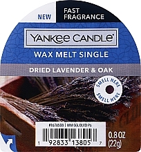 Wosk zapachowy - Yankee Candle Dried Lavender & Oak Wax Melt Single — Zdjęcie N1
