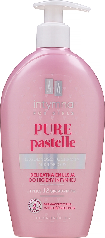 Delikatna emulsja do higieny intymnej - AA Cosmetics Intymna Pure Pastelle For Girls — Zdjęcie N3