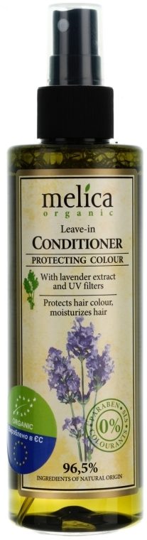 Odżywka do włosów farbowanych bez spłukiwania z ekstraktem z lawendy - Melica Organic Protecting Colour Leave-in Conditioner — Zdjęcie N1