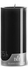 Świeca cylindryczna, średnica 7 cm, wysokość 15 cm - Bougies La Francaise Cylindre Candle Black — Zdjęcie N1
