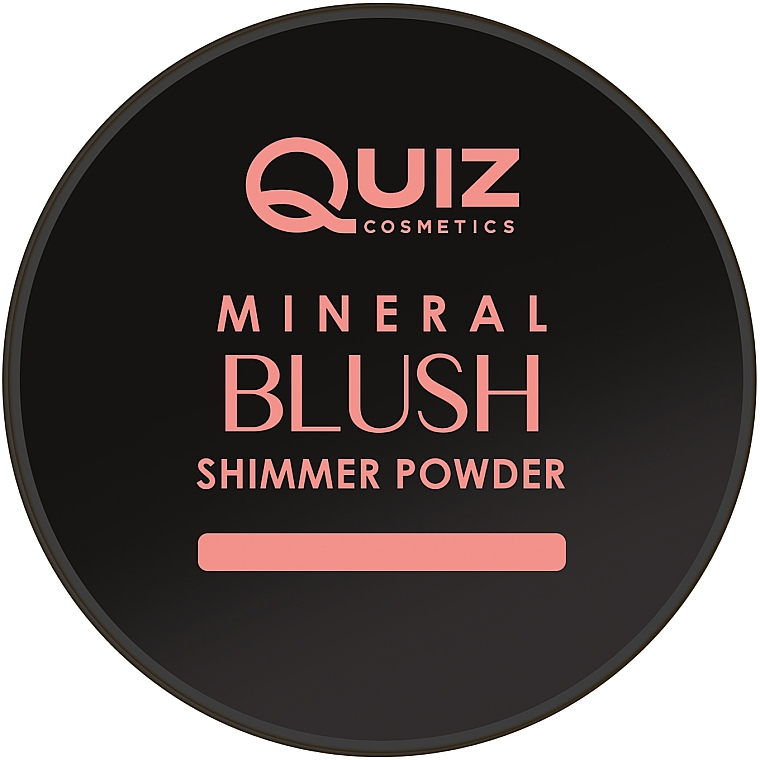 Sypki róż mineralny - Quiz Cosmetics Mineral Powder Collection Blush — Zdjęcie N1
