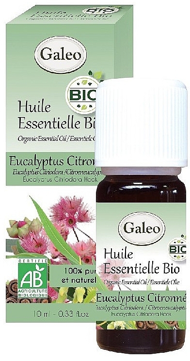 PRZECENA! Olejek eteryczny Eukaliptus cytrynowy - Galeo Organic Essential Oil Eucalyptus Citriodora * — Zdjęcie N1