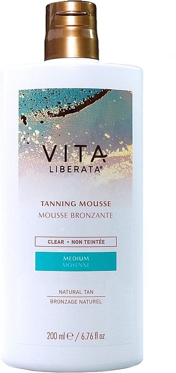 Transparentna pianka samoopalająca - Vita Liberata Clear Tanning Mousse Medium — Zdjęcie N1