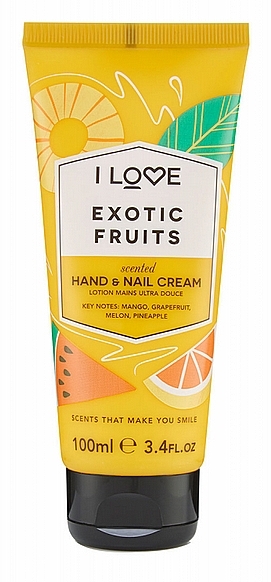 Krem do rąk - I Love Scents Exotic Fruit Hand And Nail Cream — Zdjęcie N1