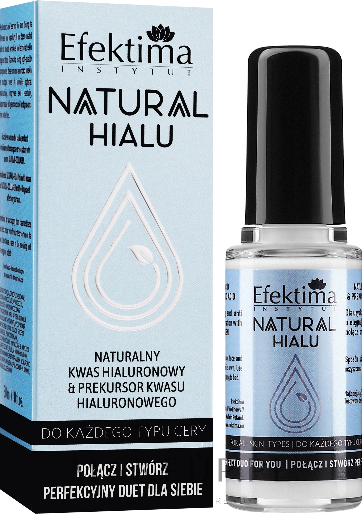 Serum hialuronowe do skóry tracącej jędrność - Efektima Natural Hialu — Zdjęcie 30 ml
