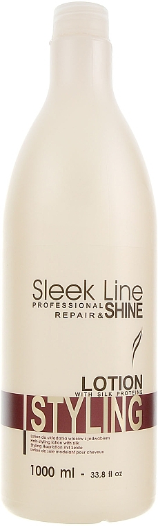 Jedwabne mleczko do układania włosów - Stapiz Sleek Line Shine Styling Lotion — Zdjęcie N2